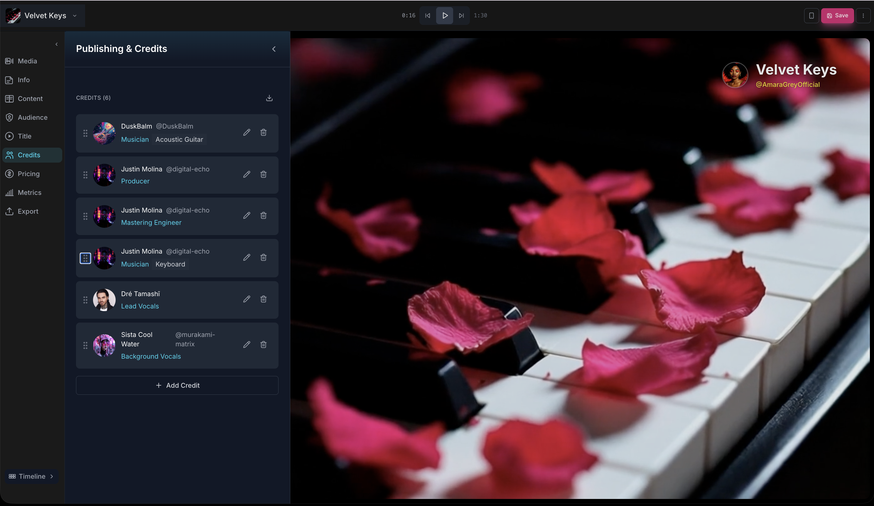 Track visualizer